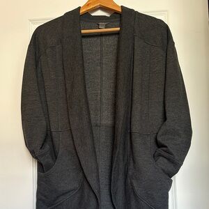 Eddie Bauer Camp Fleece Gray Women's Wrap Size S